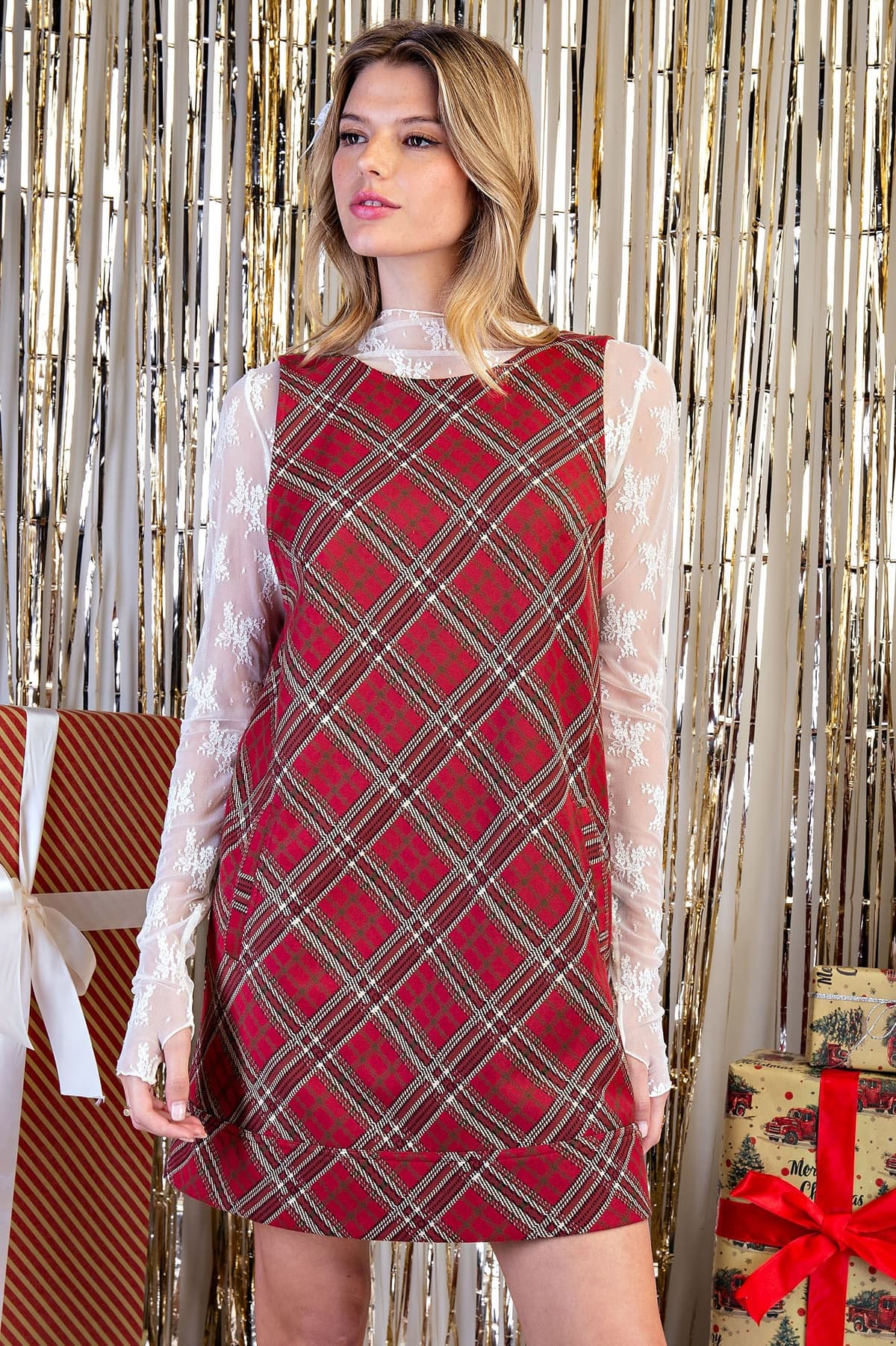 DH17020 - BURGUNDY TARTAN