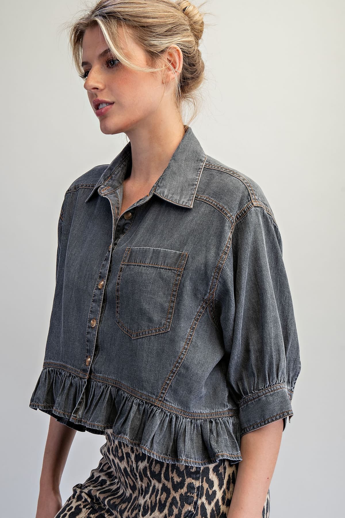 TH17237 - BLACK DENIM