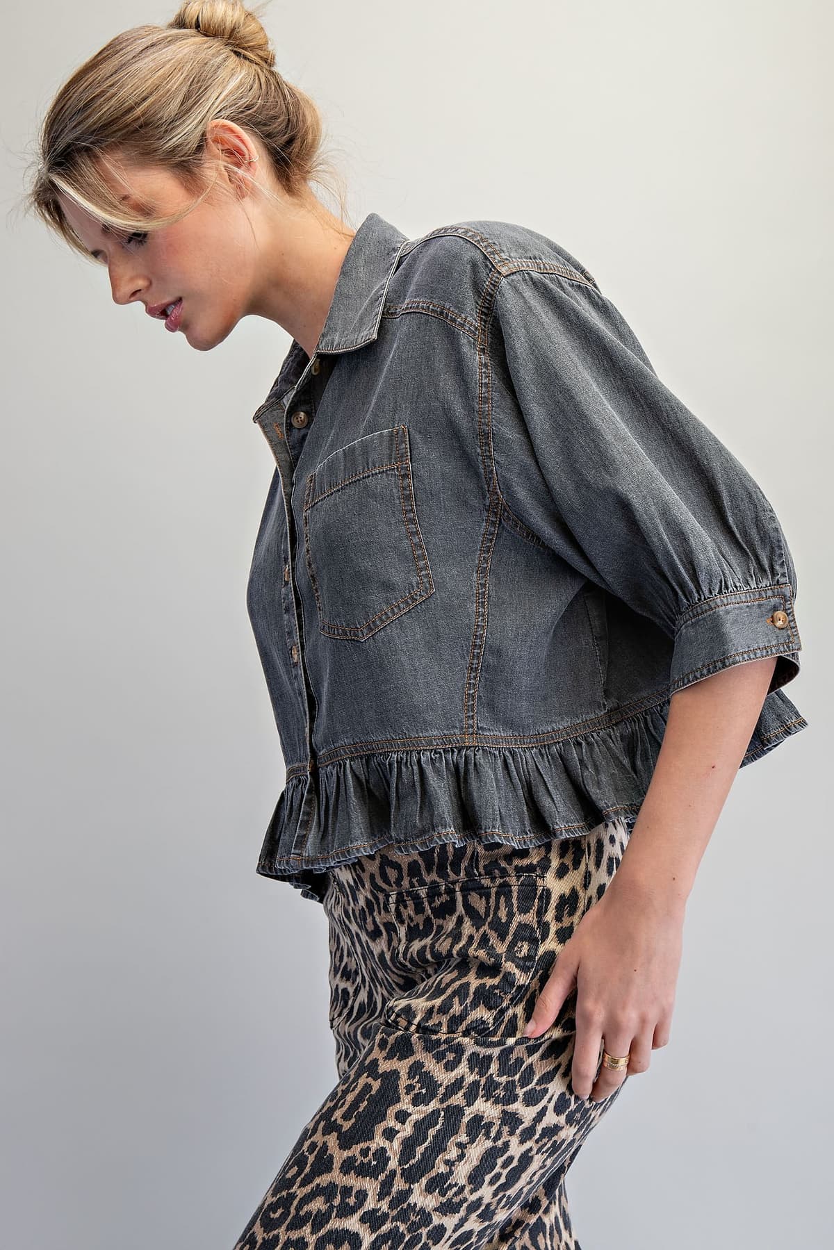 TH17237 - BLACK DENIM
