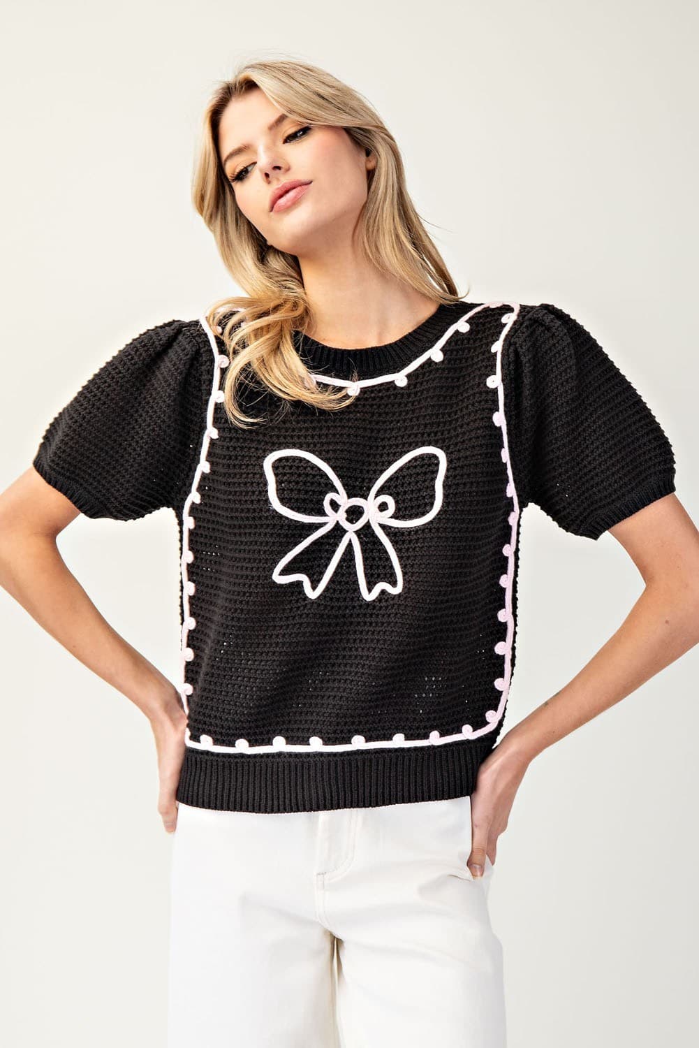 SK11366 - BLACK/BABY PINK